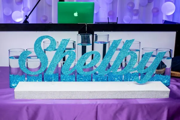 Turquoise LED Candle Lighting
