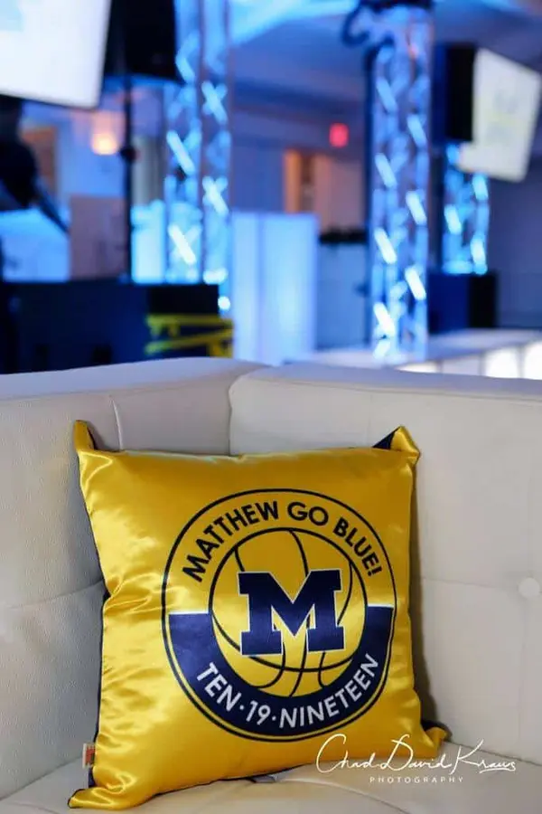 Michigan Themed Logo Pillow