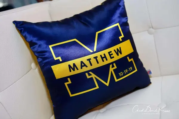 Michigan Themed Logo Pillow