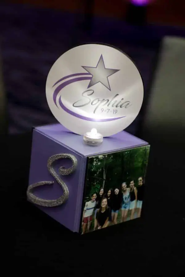 Galaxy Themed Lounge Centerpiece