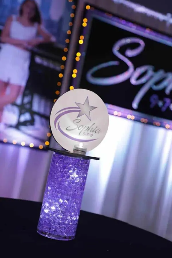 Galaxy Themed Lounge Centerpiece