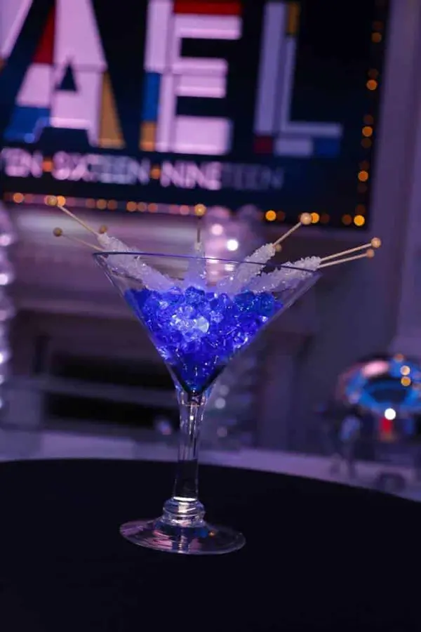 LED Martini Glass Centerpiece