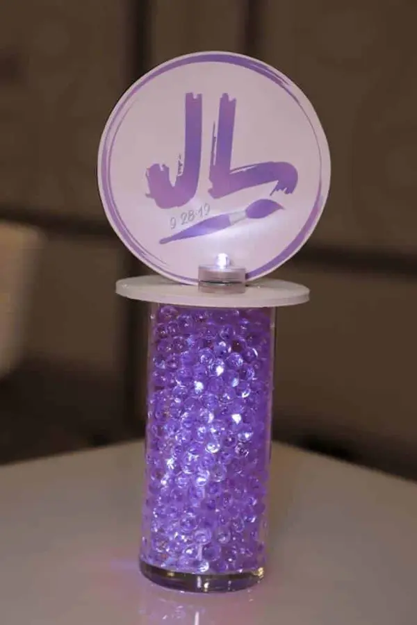 Art Themed Logo Centerpiece