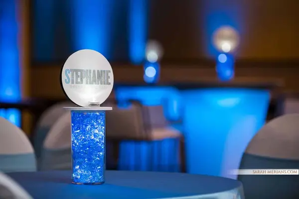 Bat Mitzvah Logo Centerpiece