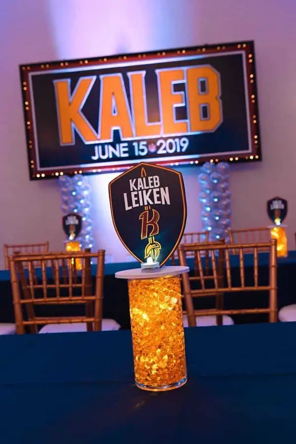 Cleveland Caveliers Themed Logo Centerpiece