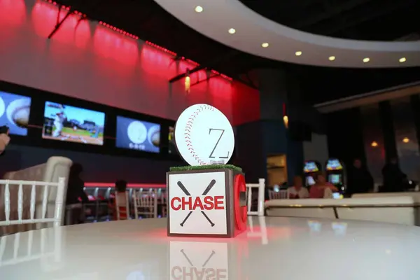 Baseball Themed Cube Centerpiece