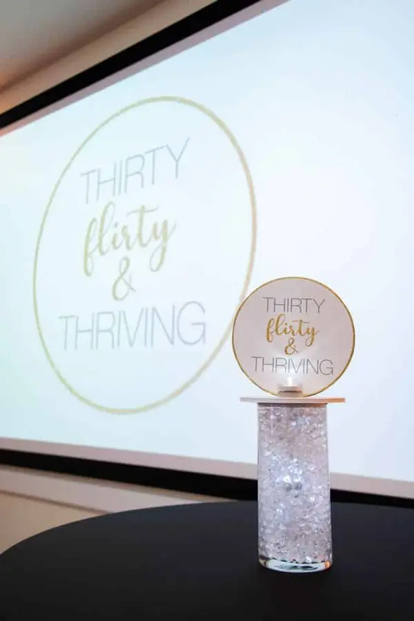 30th Birthday Centerpiece