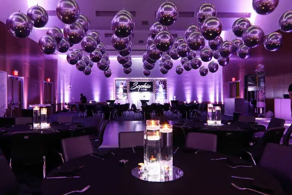 Purple LED Uplighting