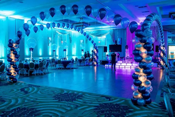 Turquoise LED Uplighting