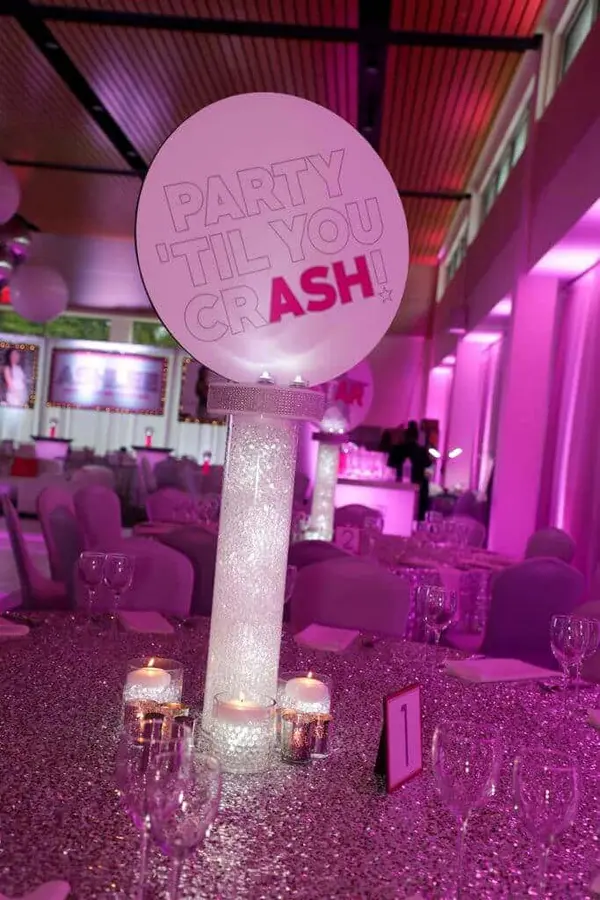 Bat Mitzvah Logo Centerpiece