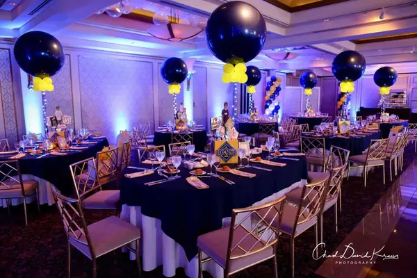 Navy and Yellow Game Themed Bar Mitzvah
