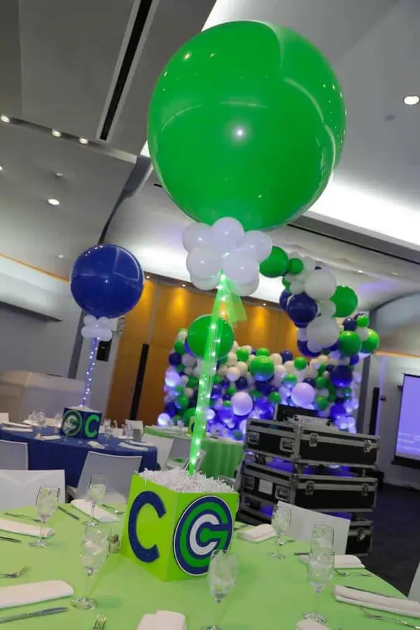 Bar Mitzvah Cube Centerpiece