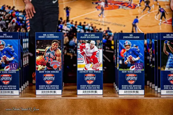 Sports Themed Ticket Place Cards