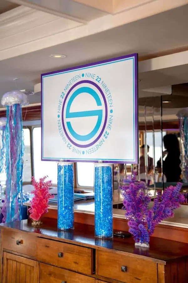 Seating Card Display with Logo