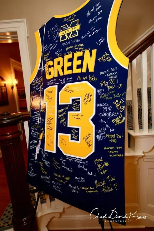 Michigan Jersey Sign in Board
