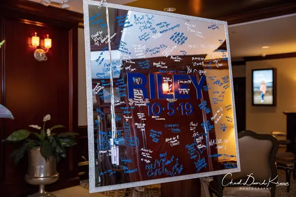 Bat Mitzvah Mirror Sign in Board