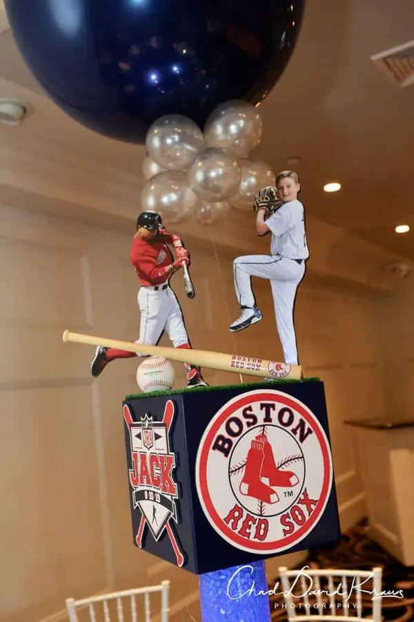 Baseball Themed Centerpiece