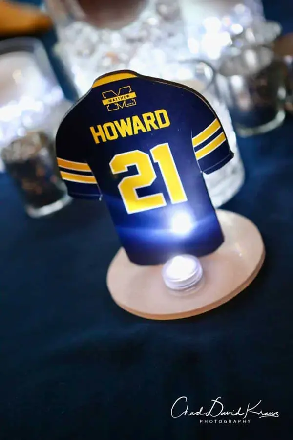 Michigan Football Jersey Table Sign