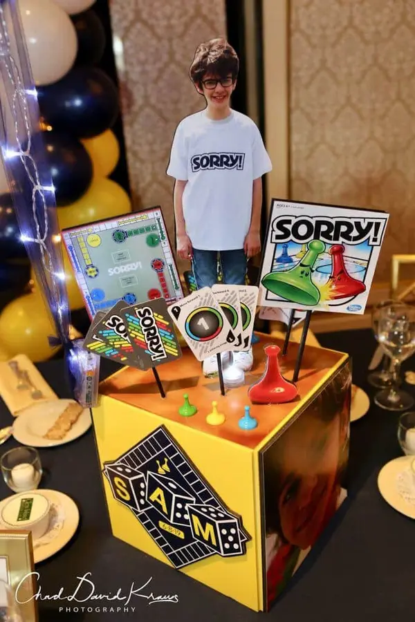 Sorry Themed Centerpiece