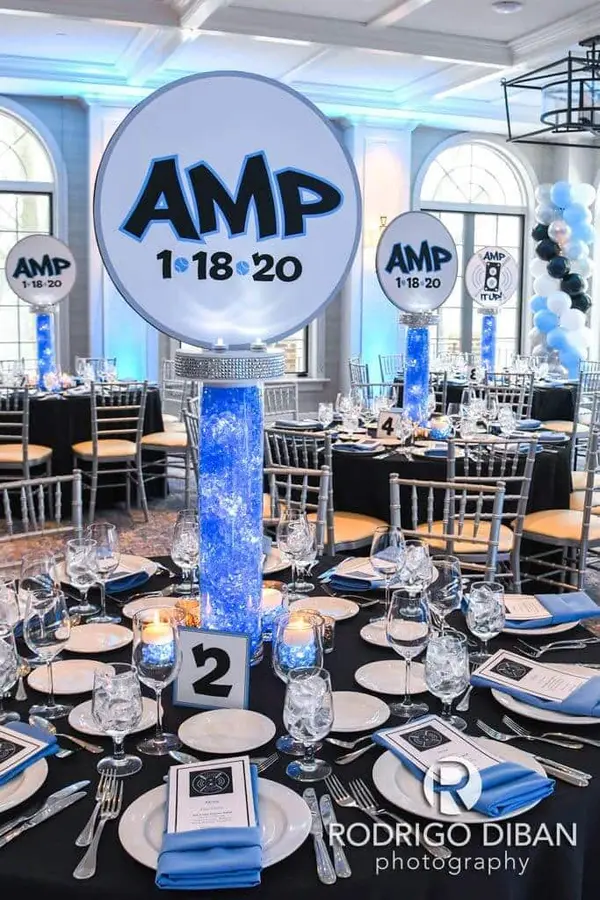 Bar Mitzvah Logo Centerpiece