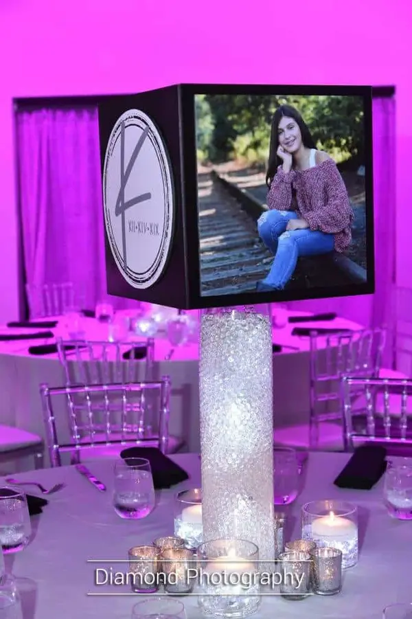 LED Photo Cube Centerpiece