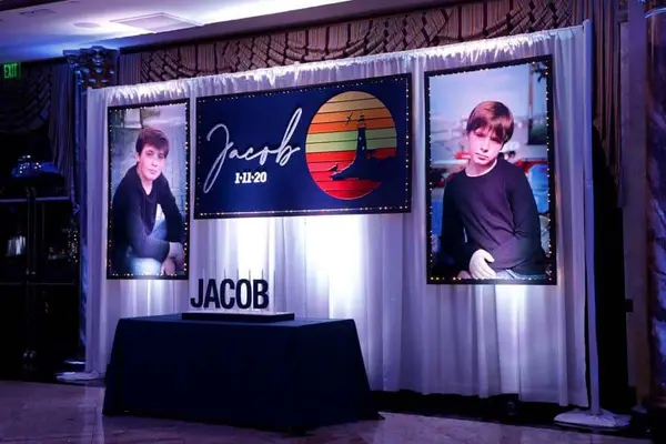 Fire Island Themed Bar Mitzvah Backdrop
