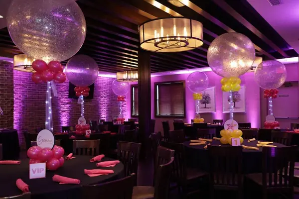 Neon Themed Balloon Centerpieces