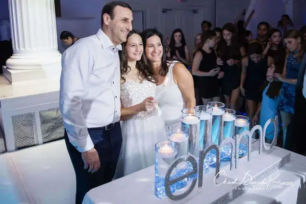 Silver and Pale Blue LED Candle Lighting