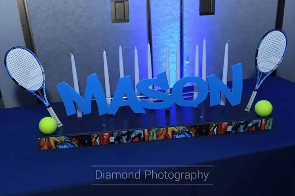 Tennis Themed Candle Lighting Display