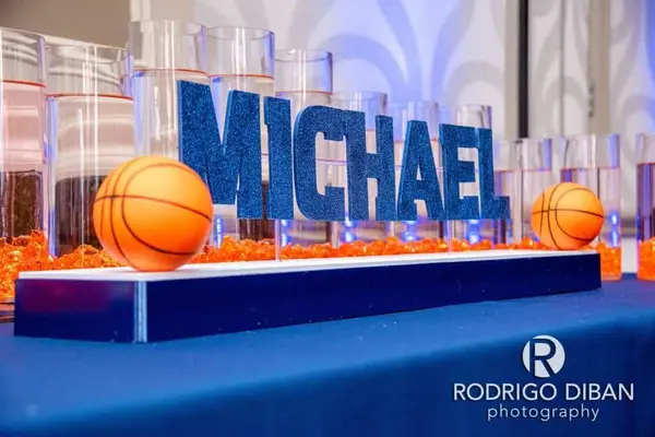 Basketball Themed LED Candle Lighting Display