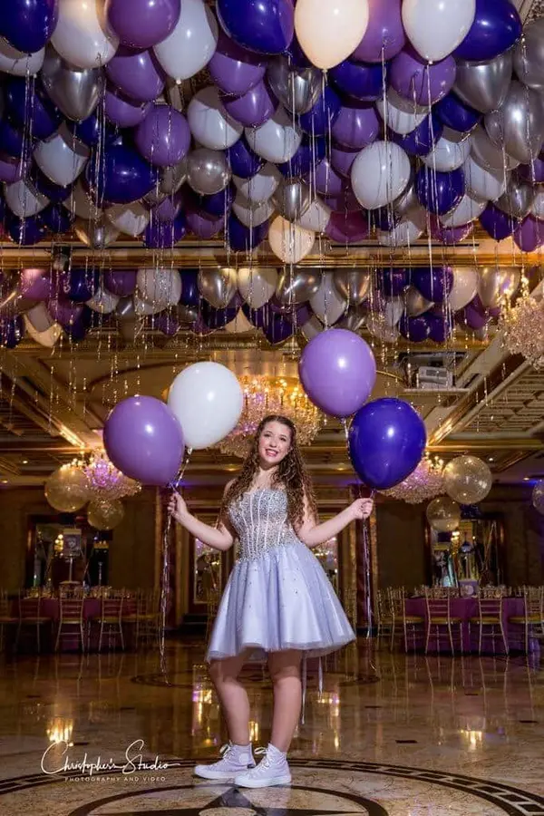Purple and Lavender Ceiling Balloons