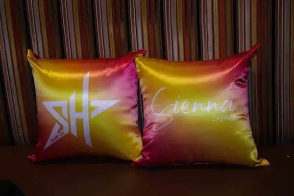 Custom Gradient Logo Pillows