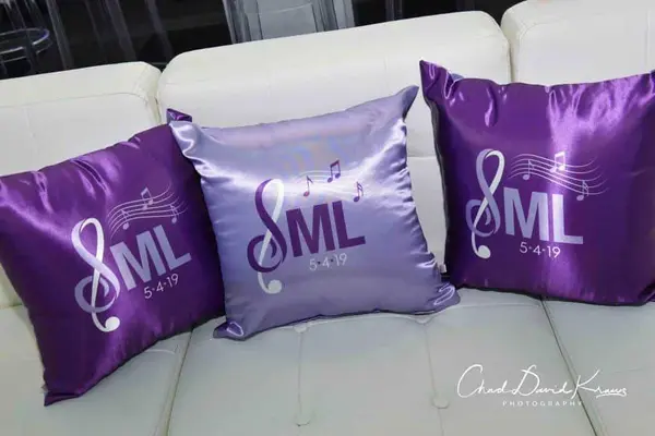 Music Themed Logo Pillow