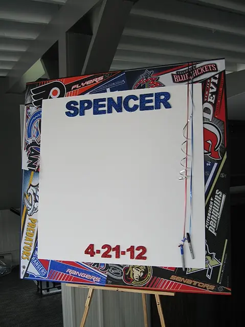 Hockey Sign in Board
