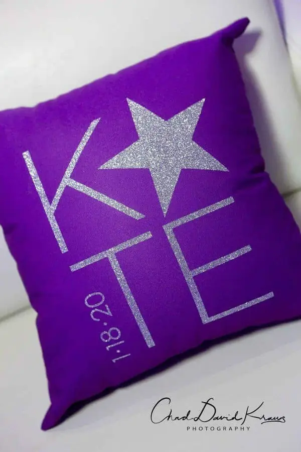 Custom Bat Mitzvah Pillow