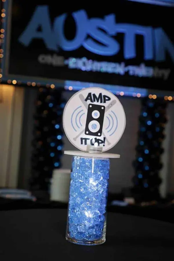 Bar Mitzvah Lounge Centerpiece
