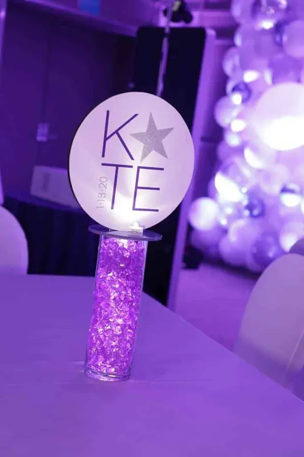 Bat Mitzvah Lounge Centerpiece
