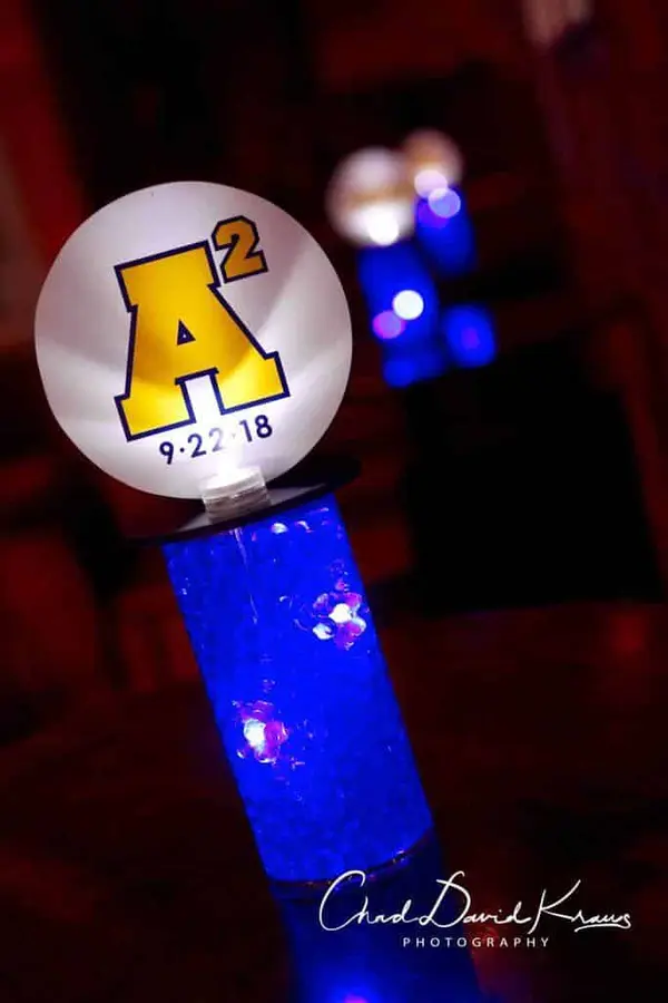 Michigan Themed Lounge Centerpiece