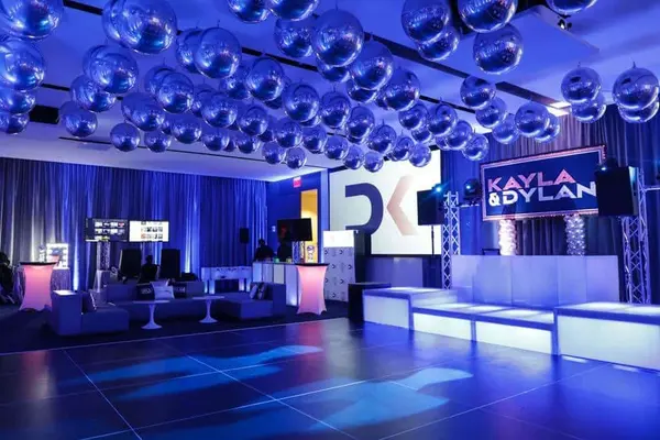 Royal Blue Uplighting