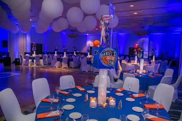 Royal Blue Uplighting