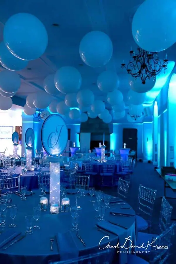Turquoise Uplighting