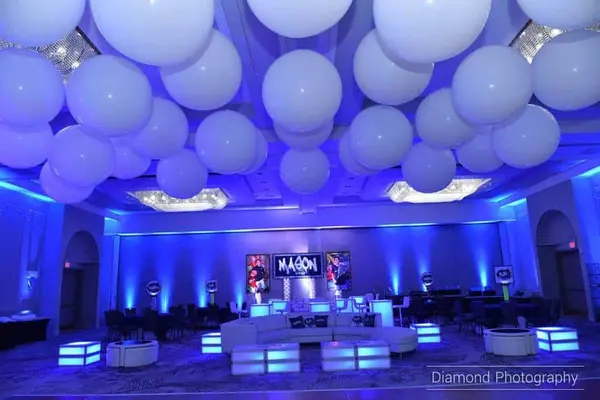 Royal Blue Uplighting