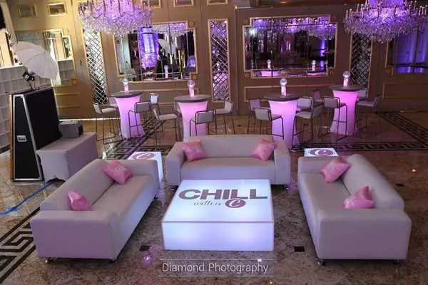 Bat Mitzvah Lounge Setup