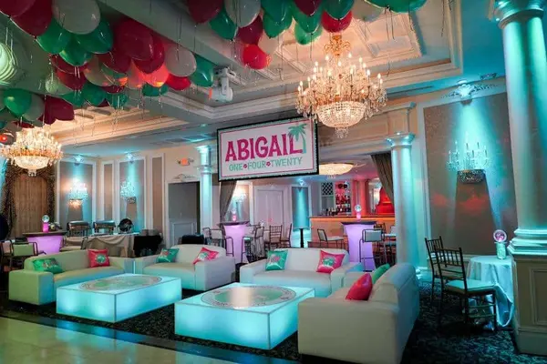 Tropical Themed Bat Mitzvah Lounge
