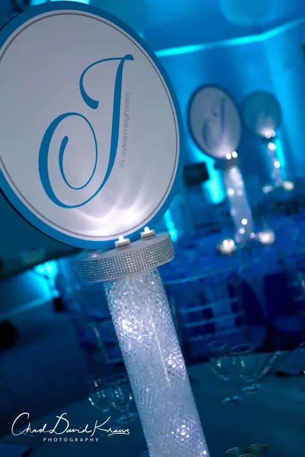 Bat Mitzvah Logo Centerpieces