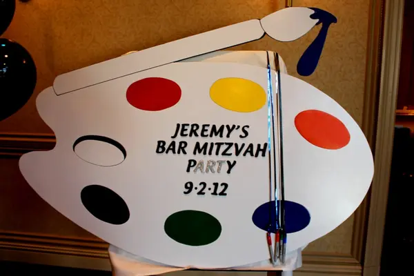 Paint Palette Sign in Board