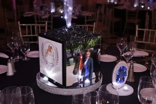 Horse Themed Photo Cube Centerpiece