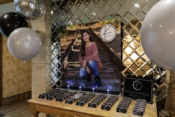 Bat Mitzvah Seating Card Display