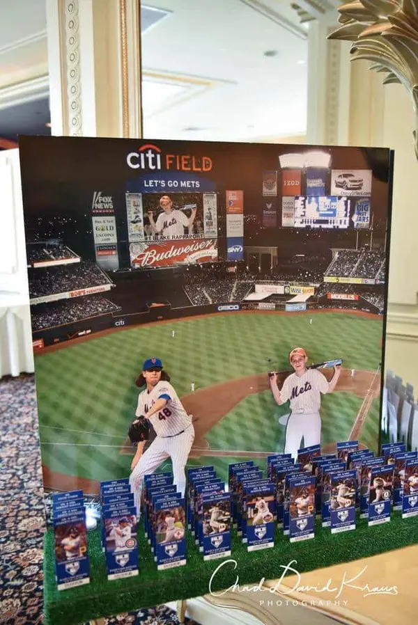 Mets Stadium Seating Card Display