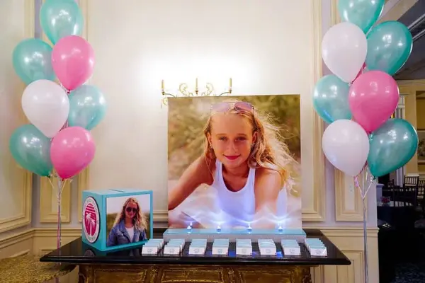 Bat Mitzvah Seating Card Display